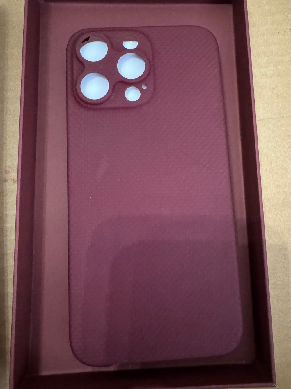 IPhone 15 Pro max Cell Phone Case - Burgundy by Latercase